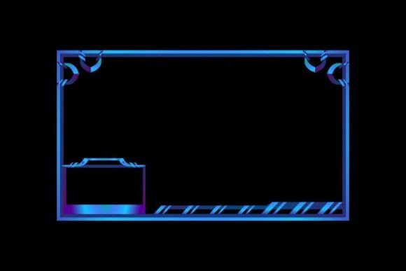 Download Modern Blue Stream Overlay Template - Blue Collection