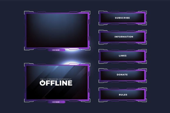 Download Gaming Overlay Screen Panel Template - Screen Collection