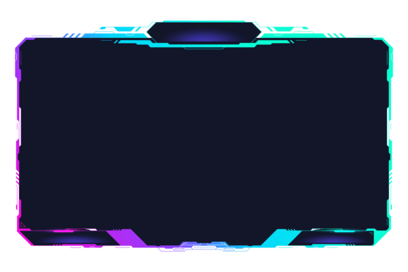 Download Tech Interface Screen Frame in Neon Cybe - Screen Collection