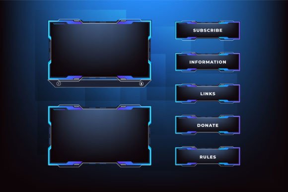 Download Streaming Screen Panel Border Design - Screen Collection
