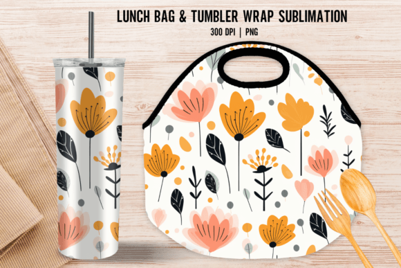 Download Flower Tote Bags Lunch Bag Sublimation - Premium Resources
