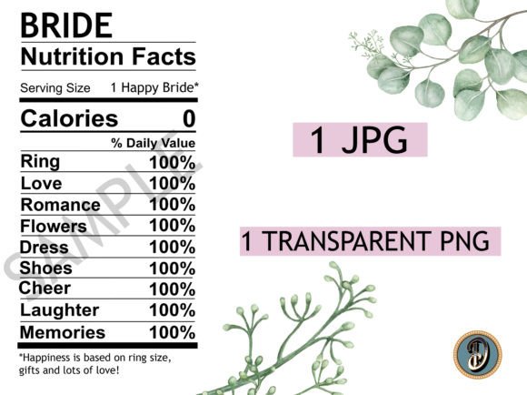 Download Bride Nutrition Label Candy Bags Favors - Bags Collection