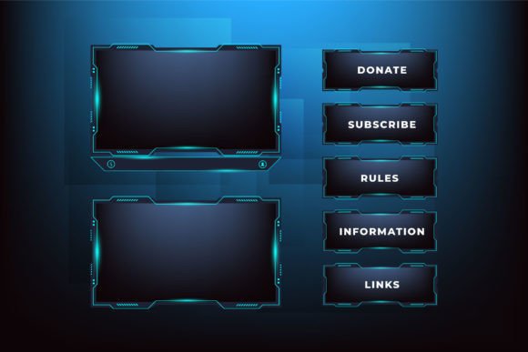 Download Streaming Overlay Border Frame Design - Premium Resources