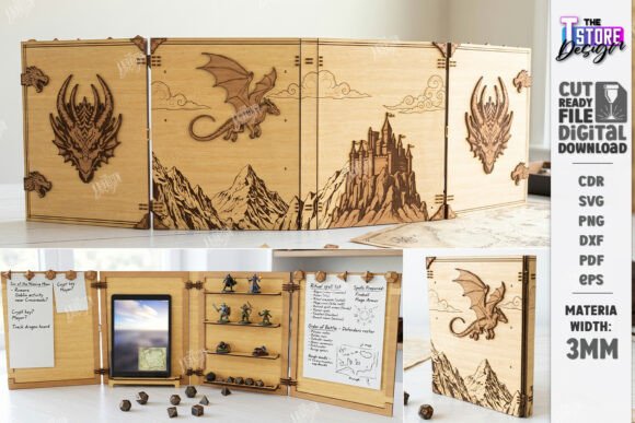 Download DM Screen Laser Cut | Game Master Screen - Screen Collection