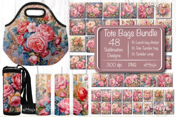 Download Tote Bags Bundle Lunch Bag Sublimation - Premium Bundle