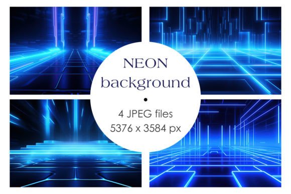 Download Blue Neon Background - Blue Collection