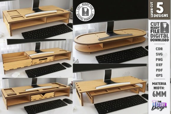 Download Monitor Stand Riser Laser Cut Bundle - Premium Resources